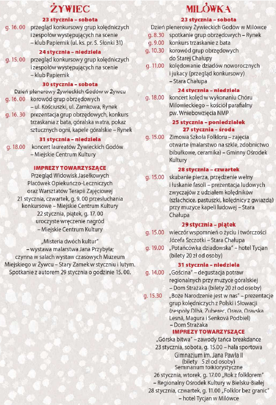 Gody 2010 program